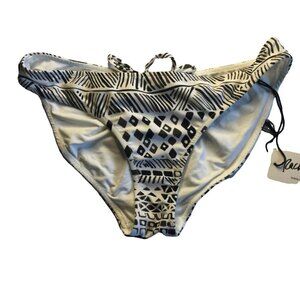 Rachel Pally Hawaii Bikini Bottom Swimsuit Womens Grey Aloha Size Small NWT